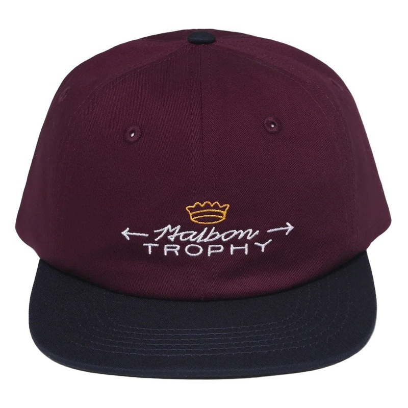 Malbon Trophy Painters Golf Cap Burgundy – FW24 Men
