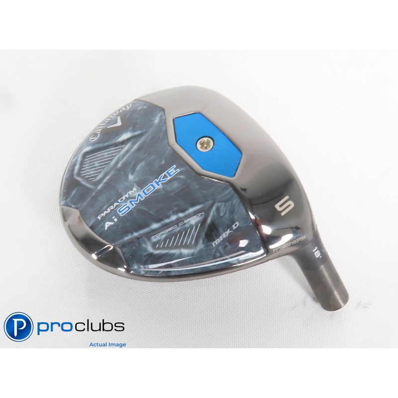 Nice! Callaway PARADYM Ai Smoke MAX D 18* 5 Wood – Head Only – 433462