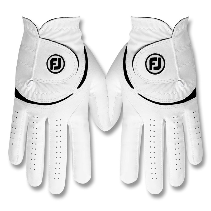 FootJoy WeatherSof Pair Golf Glove White/Black – 24 Women
