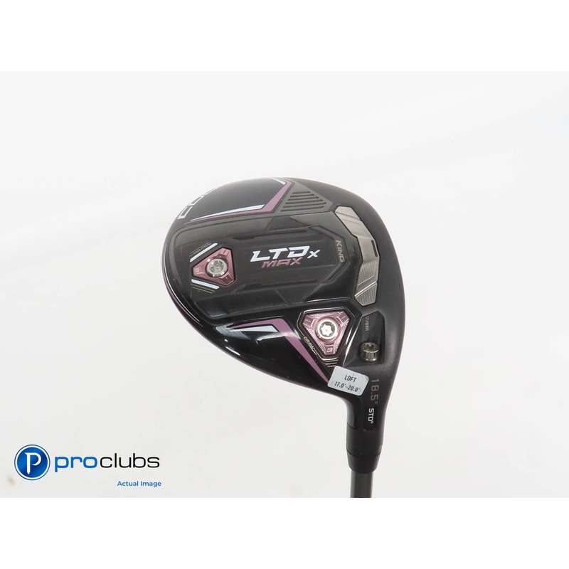 Ladies Cobra KING LTDx MAX 18.5* 3 WOOD Blk/Pink- Riptide 40g Ladies Flex 379204