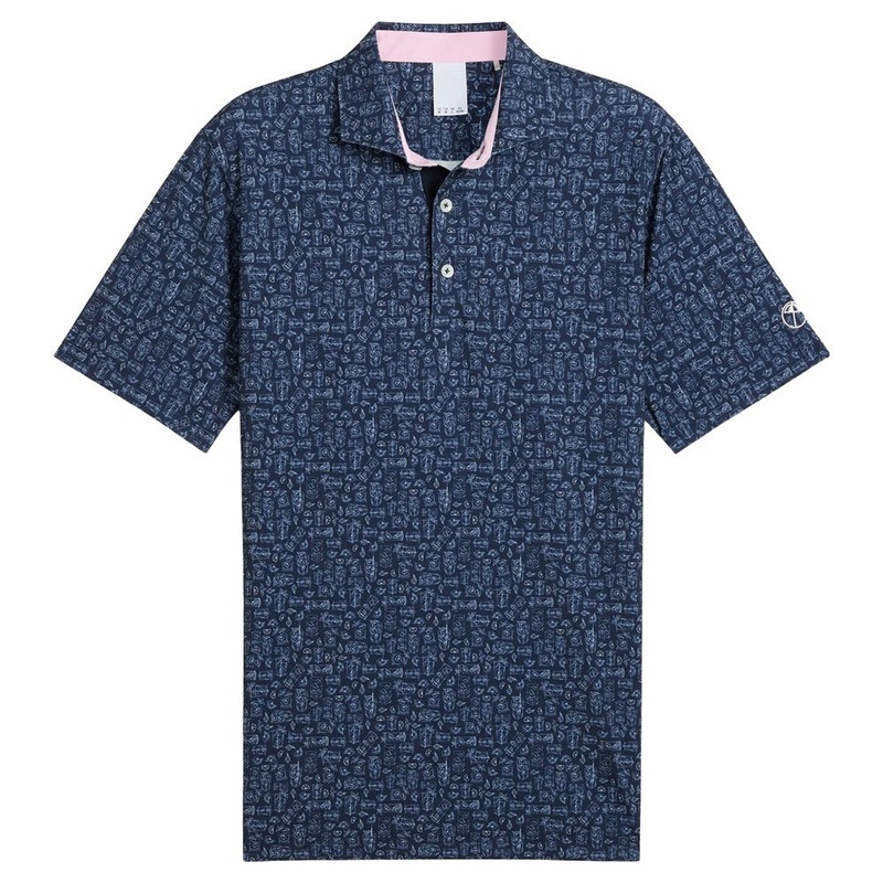 PUMA AP Sketch Golf Polo Deep Navy/Peaceful Blue – SS25 Men