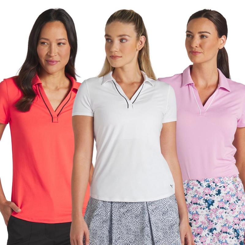 Puma Women’s Cloudspun Piped Short Sleeve Polo 24