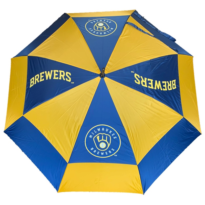 Team Golf Milwaukee Brewers Golf Umbrella