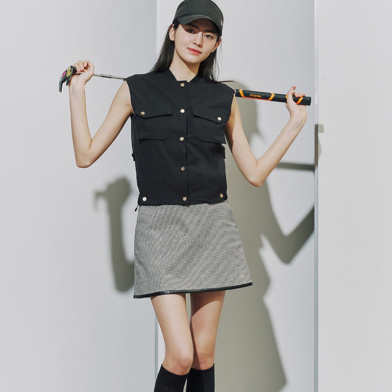 AOW HOUNDTOOTH CHECK SKIRTS