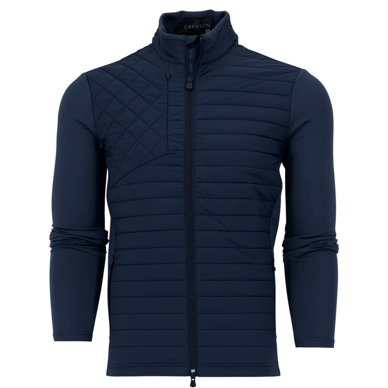 Greyson Hybrid Quarter-Zip Golf Jacket Maltese Blue – FA25 Men