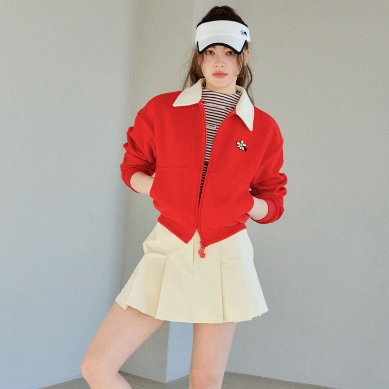 Kandini Women French Terry 2-Way Zip-Up