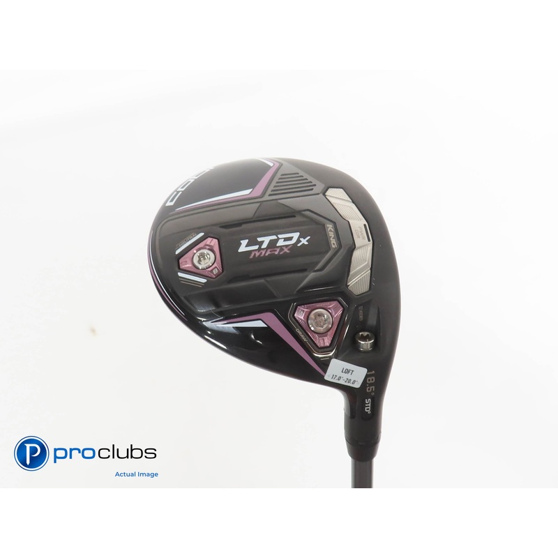 Ladies Cobra KING LTDx MAX 18.5* 3 WOOD Blk/Pink- Riptide 40g Ladies Flex 379312
