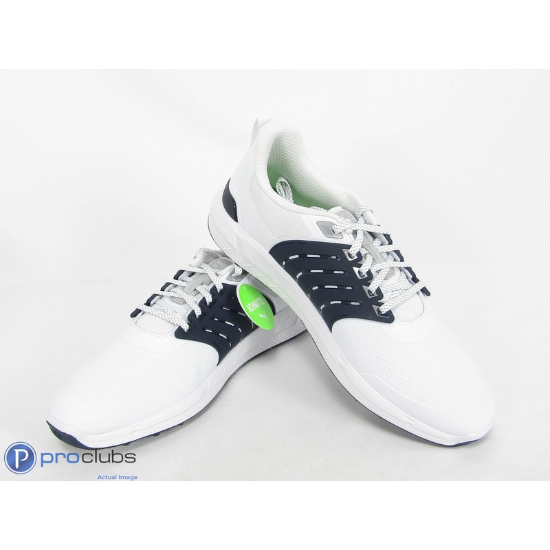 New! Puma IGNITE Elevate 2 Tour Golf Shoes Size 13 Navy/White – 443158