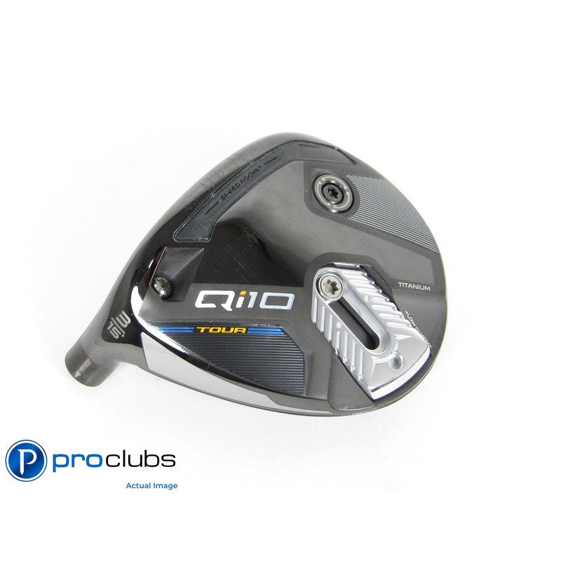 Nice! Left Handed TaylorMade Qi10 Tour 15* 3 Wood – Head Only – 428330