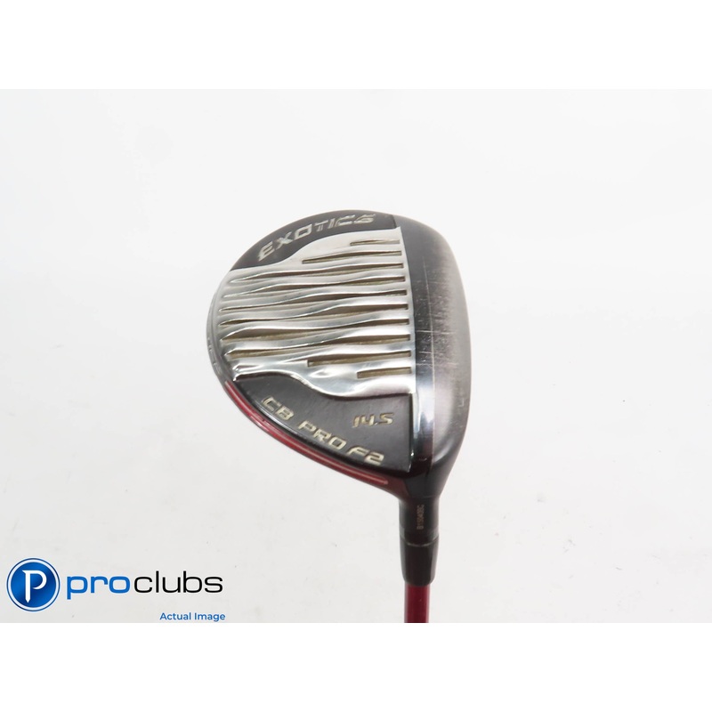 Tour Edge Exotics CB PRO F2 14.5* 3 Wood – Matrix Ozik Red Tie Stiff Flex 420549