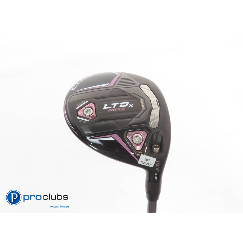 Ladies Cobra KING LTDx MAX 18.5* 3 WOOD Blk/Pink- Riptide 40g Ladies Flex 379191