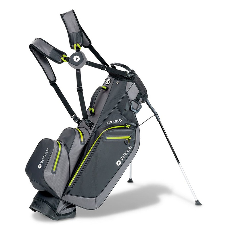 Motocaddy Hydroflex Golf Stand Bag –  Charcoal/Lime