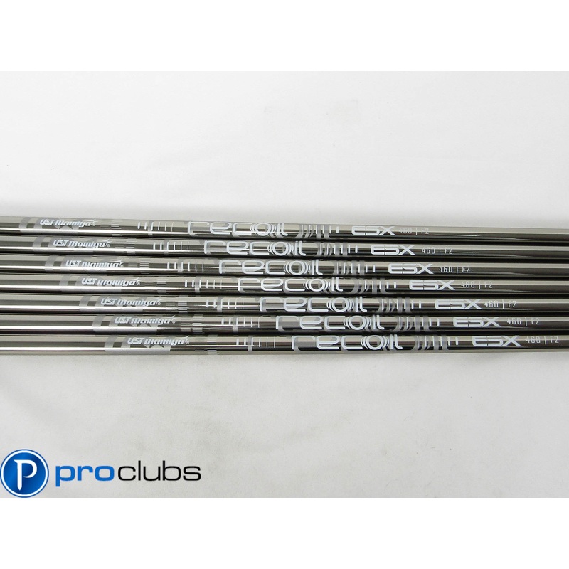 NEW UST MAMIYA RECOIL ESX 460 F2 SENIOR FLEX GRAPHITE IRON SHAFTS 4-PW .355