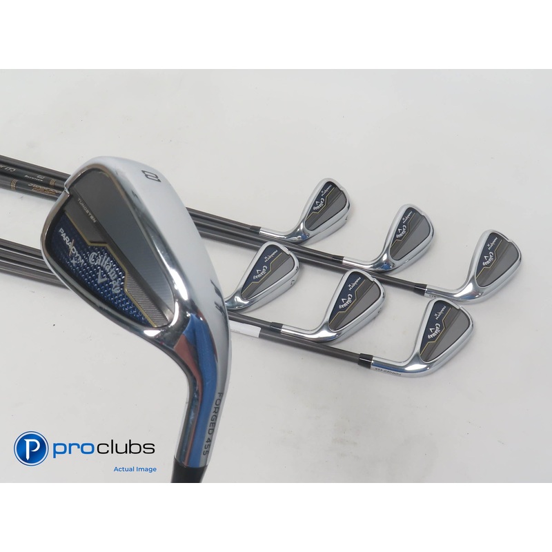 Nice! Callaway Paradym X 5-PW, AW Irons – Steelfiber Private Reserve Reg. 393478