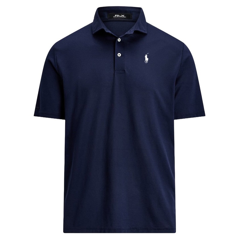 Ralph Lauren Tour Pique w/Estate Collar Golf Polo Refined Navy – SP25 Men