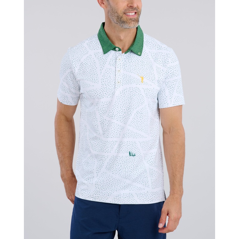 Just A Trim Men’s Polo | White