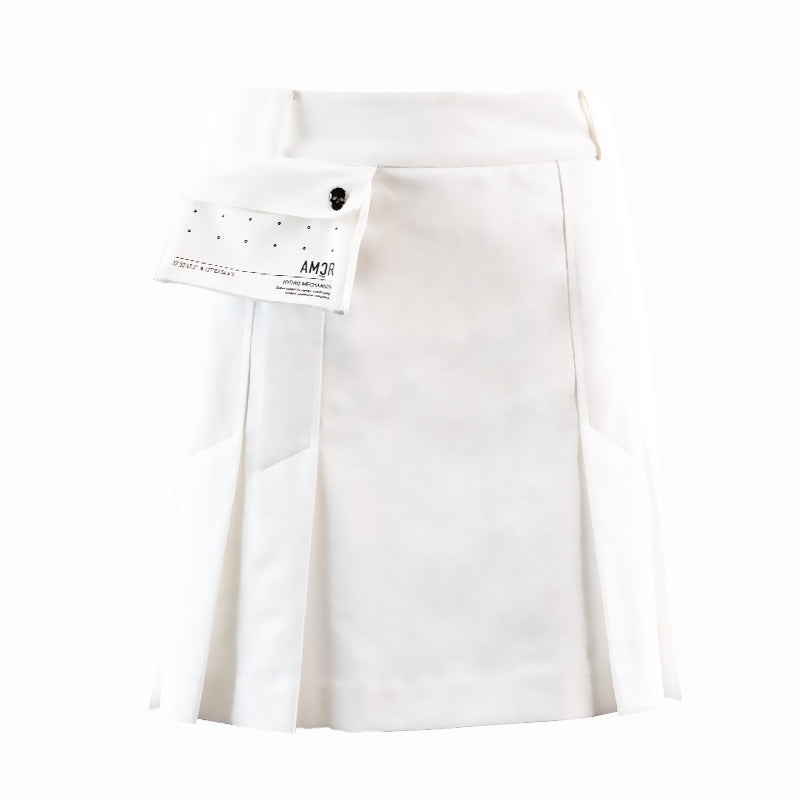 Amazingcre Women A. Skull Plain Skirts