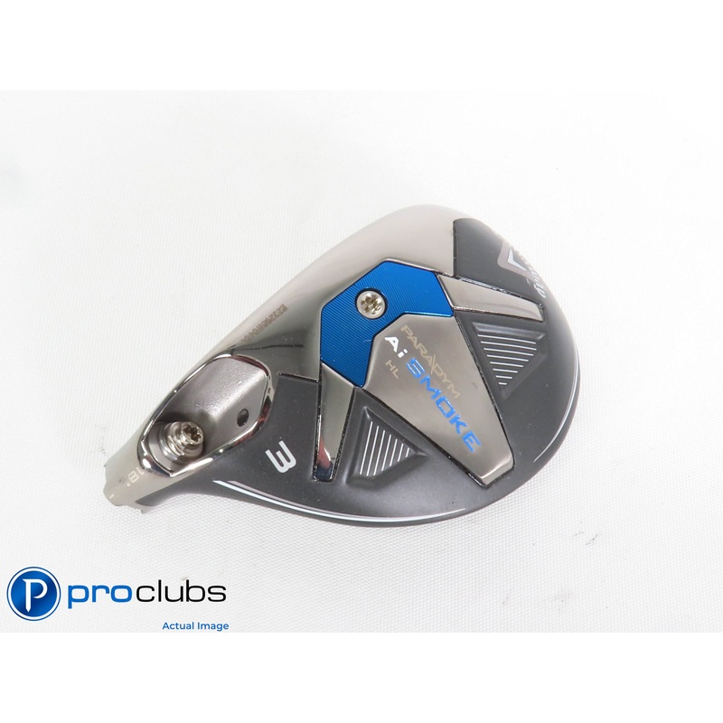 Left Handed Callaway PARADYM Ai Smoke HL 18* 3 Hybrid – Head Only – L/H – 434667