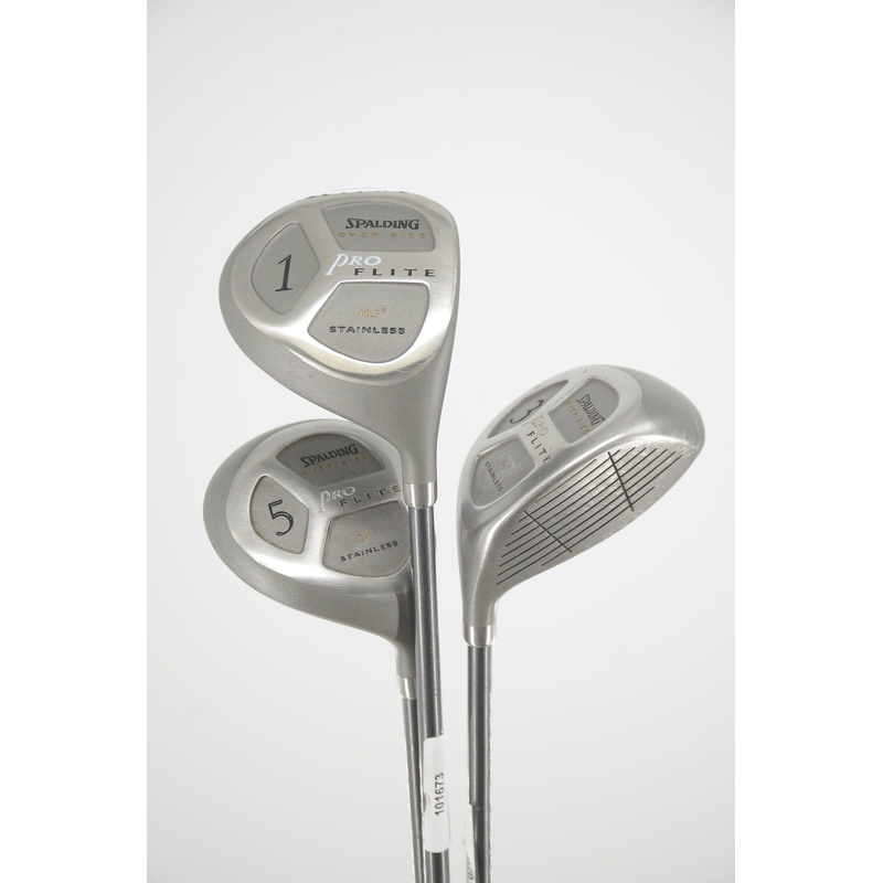 Women’s Spalding Pro Flite D, 3W, 5W Wood Set W Flex