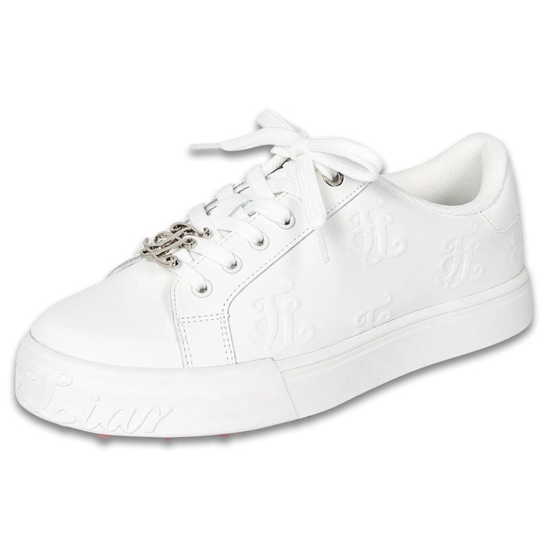 Fairliar Embroidered Logo Spikeless Golf Shoes White – 24 Women