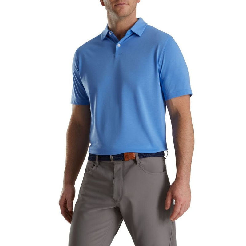 Footjoy Men’s Athletic Fit Solid Jersey Golf Polo (Previous Season Style)