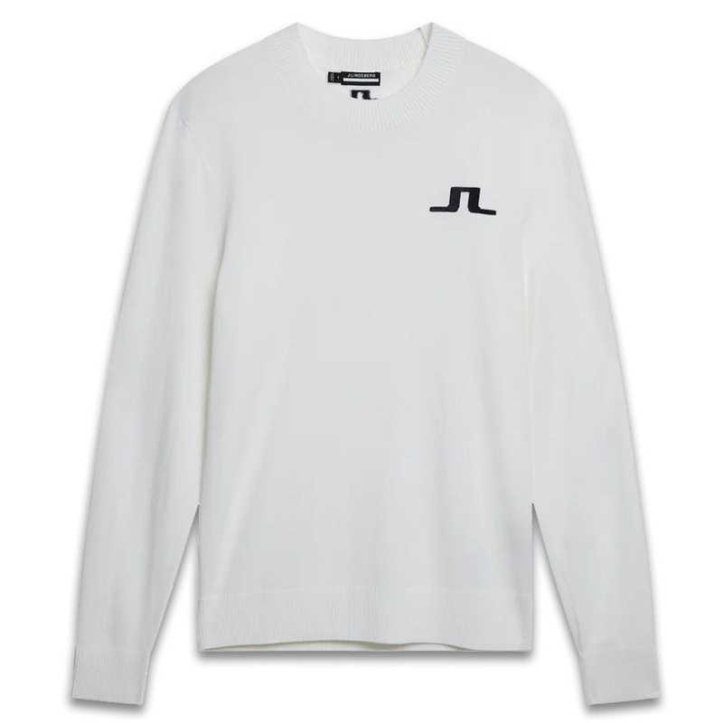J.Lindeberg Gus Knitted Golf Sweater White – SS24 Men