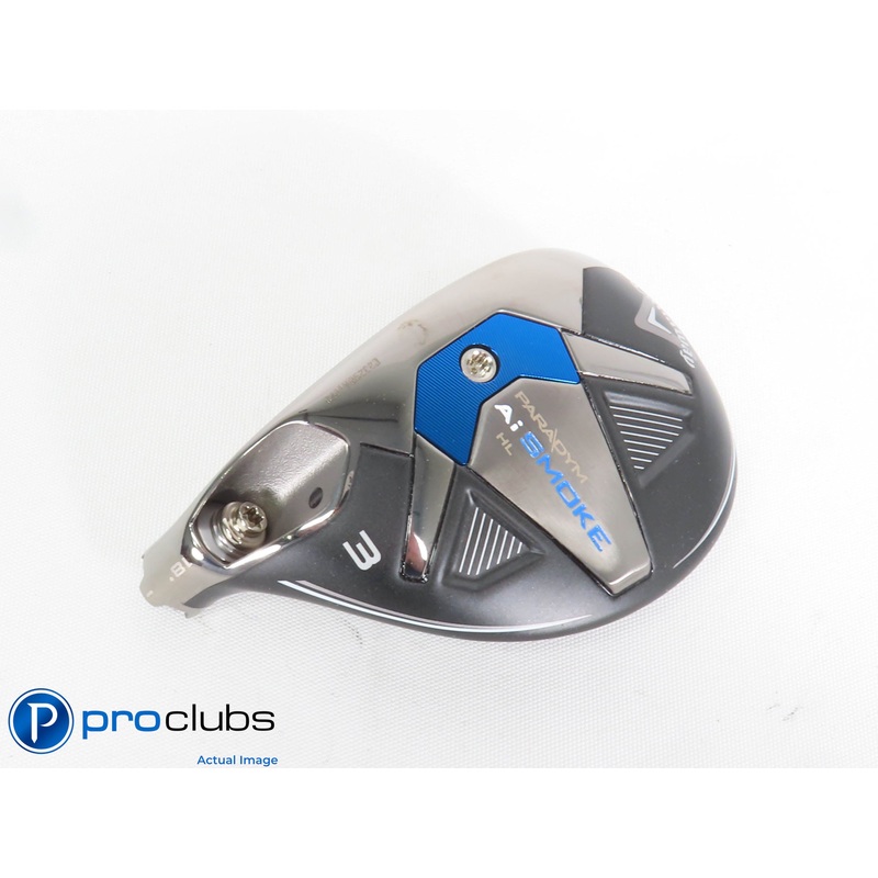 Left Handed Callaway PARADYM Ai Smoke HL 18* 3 Hybrid – Head Only – L/H – 434669