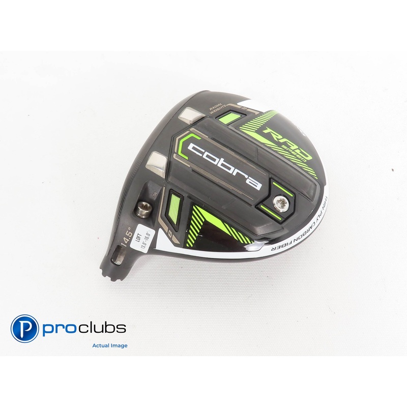 Left Handed Cobra KING RAD Speed 14.5* 3 Wood HEAD ONLY Black/Yellow 311069