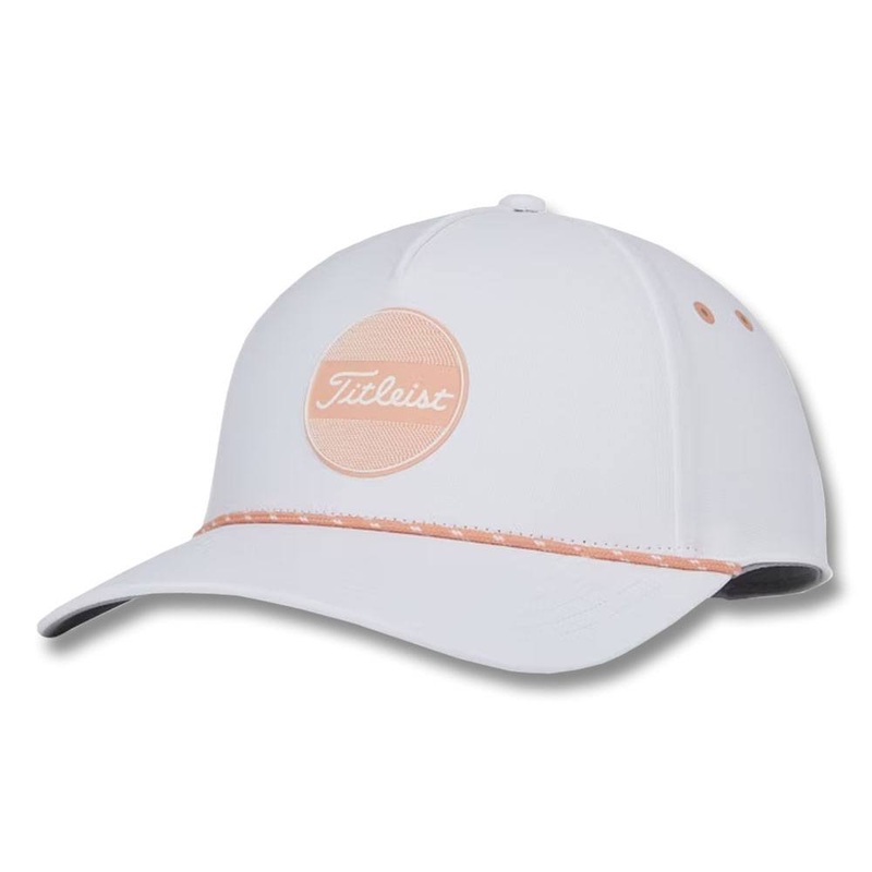 Titleist Boardwalk Rope Golf Cap White/Peach – 23 Women
