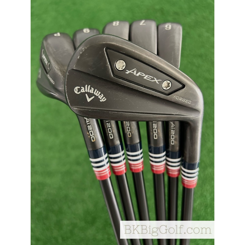 Callaway Apex Ai200 24 Black Smoke Forged Iron Set 5-P / Dynamic Gold Black S400 Stiff