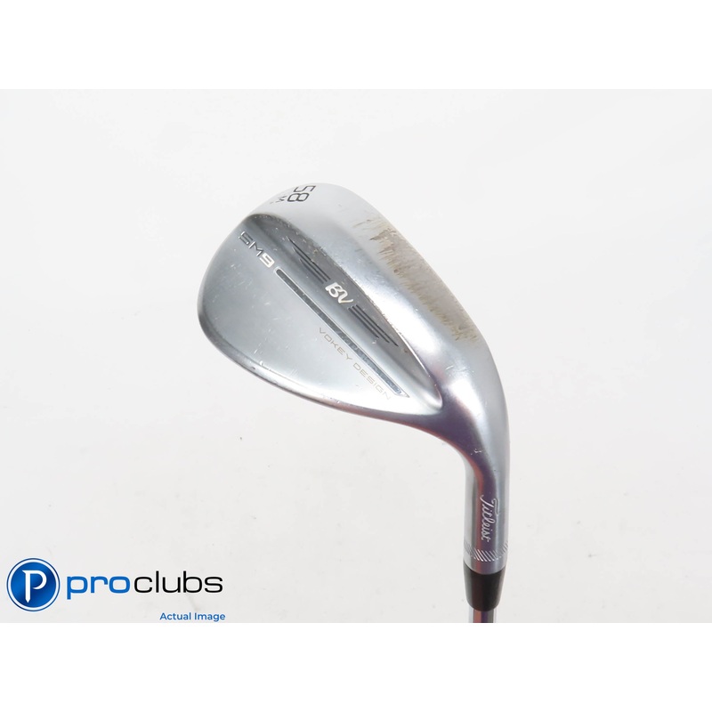 Titleist Vokey SM9 Chrome 58*(8*) Wedge M-Grind – DG Tour Issue Stiff – 414323