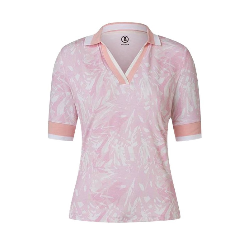 Bogner Elonie Golf Polo Pink/White – SS23 Women