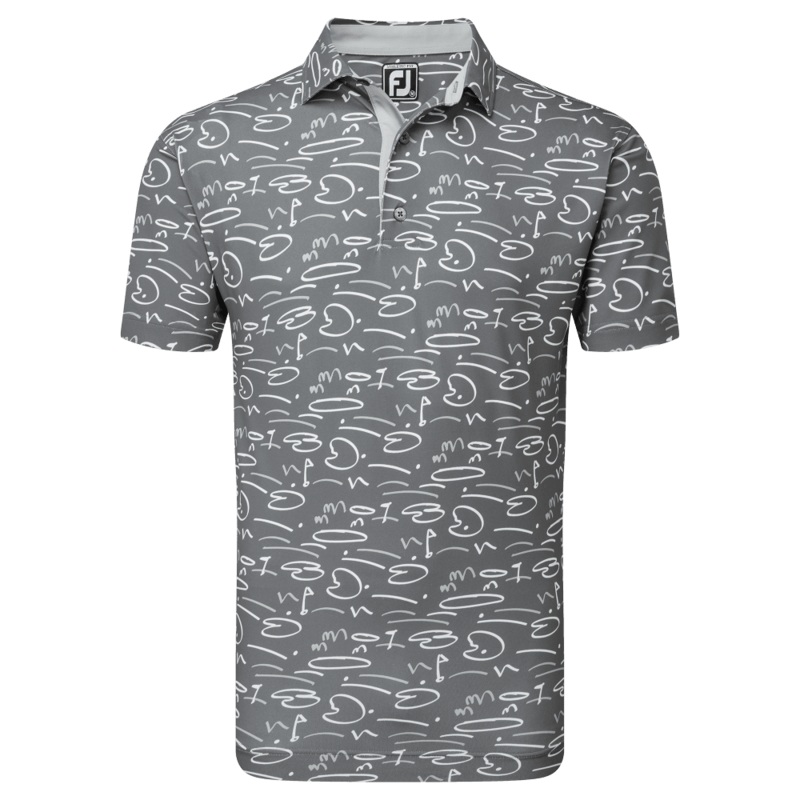 Footjoy Golf Course Doodle Golf Polo Shirt