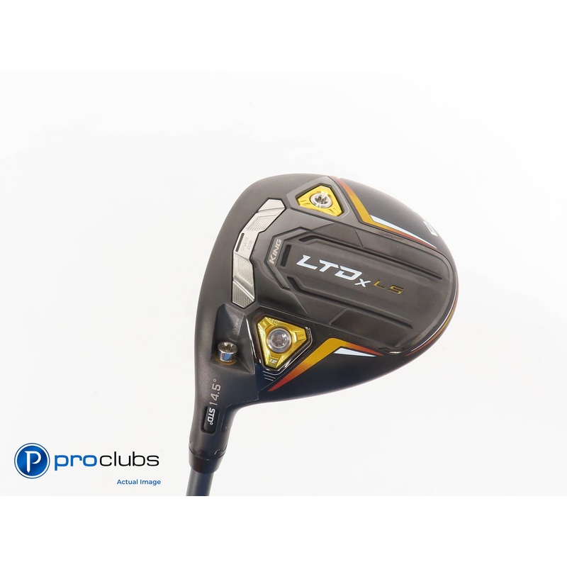 Left Handed Cobra KING LTDx LS 14.5* 3 Wood Black/Gold- HZRDUS Stiff Flex 311457