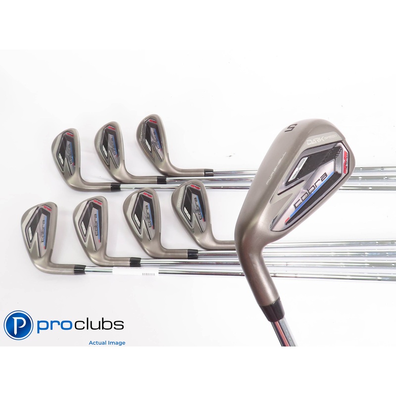 NEW Left Handed Cobra DARKSPEED ONE Length 5-PW,GW,SW IRONS Regular Flex 443351
