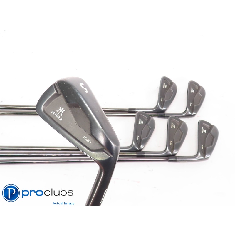 Nice MIURA TC-201 Black 5-PW IRON SET – KBS $Taper 120 Stiff Flex Steel 445747