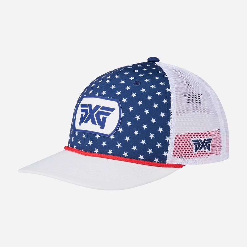 2025 Stars & Stripes Dog Tag Trucker Cap – One Size