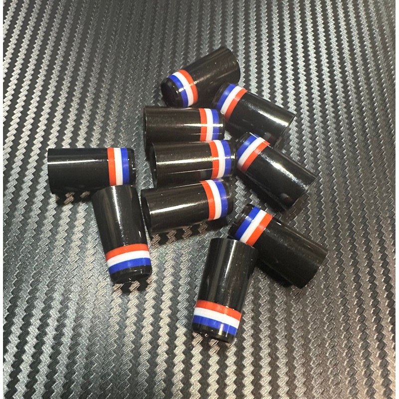 Custom Iron Ferrules 10 Pack – Black/Red/White/Blue