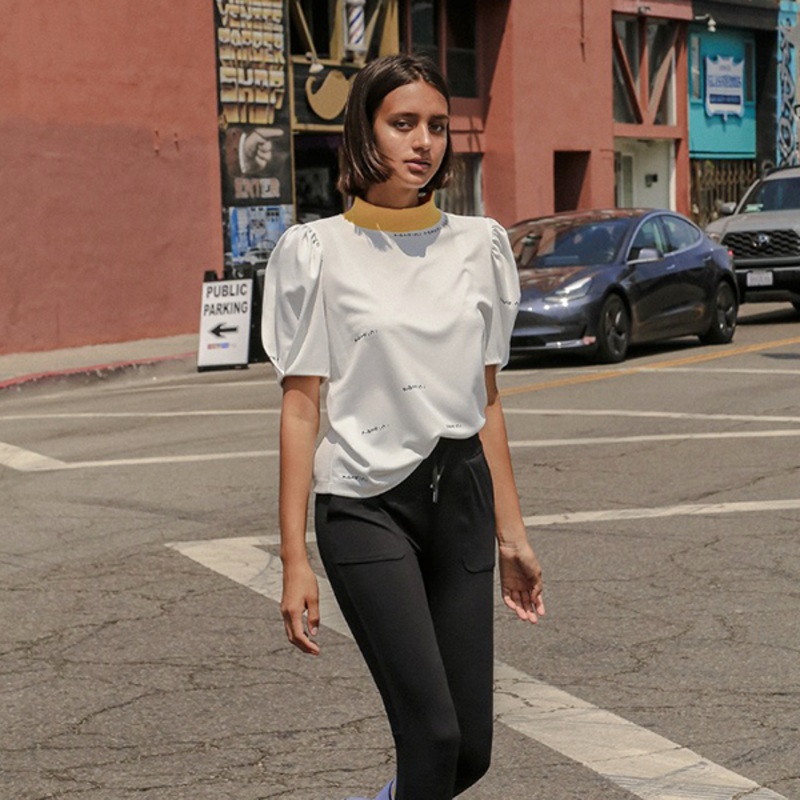 Kandini Yellow Breezy mock up Tee