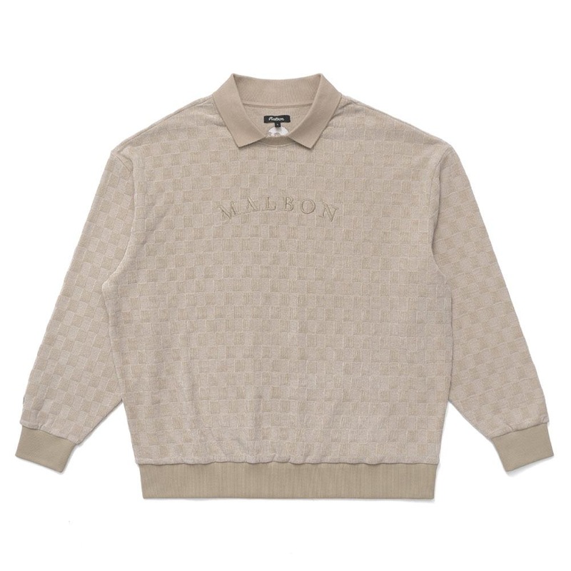 Malbon Yukon Fleece Golf Sweater Cream – 24 Men