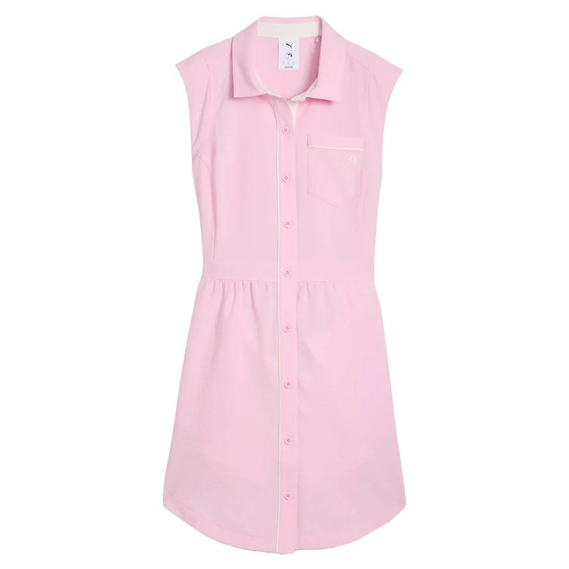 PUMA AP Seersucker Golf Dress Pale Pink – SS25 Women