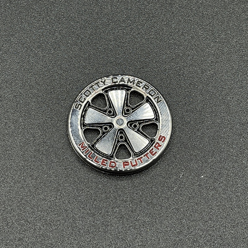 Scotty Cameron 2021 Milled Putters Black/Red Ball Coin Marker