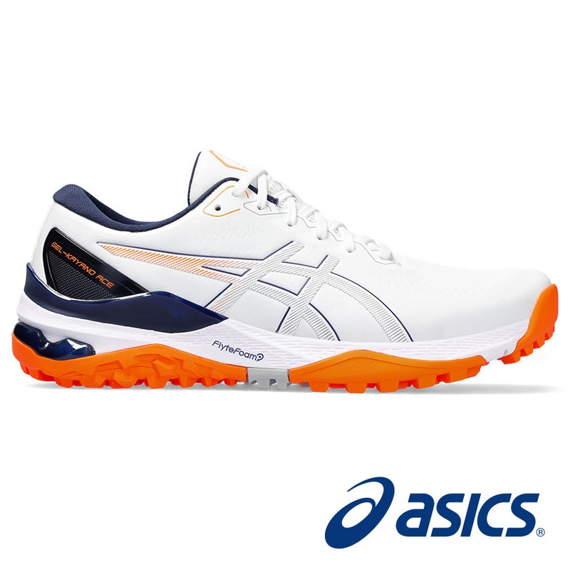 Asics Men’s Gel-Kayano Ace 2 Golf Shoes – White/Shock Orange