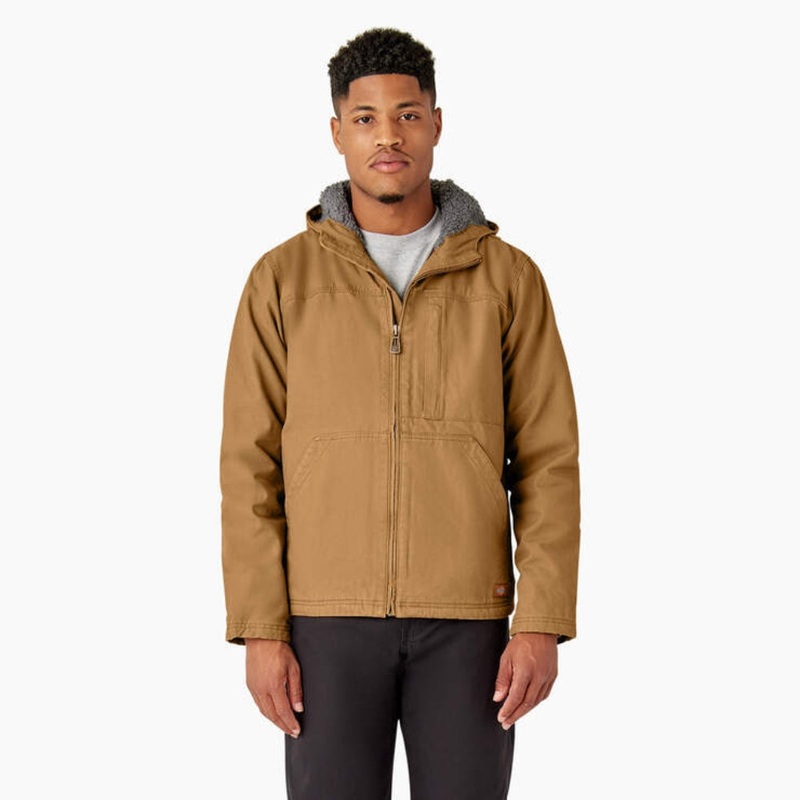 Dickies Men’s Duck Canvas High Pile Fleece Lined Jacket