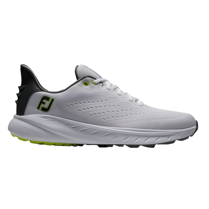 FootJoy Flex XP Spikeless Golf Shoes Previous Season Style White/Black/Lime – 23 Men