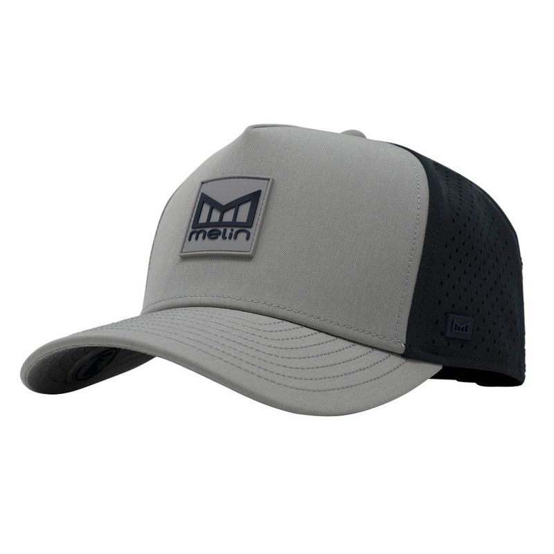 Melin Odyssey Stacked Hydro Golf Cap Heather Gray/Navy – FW24 Men