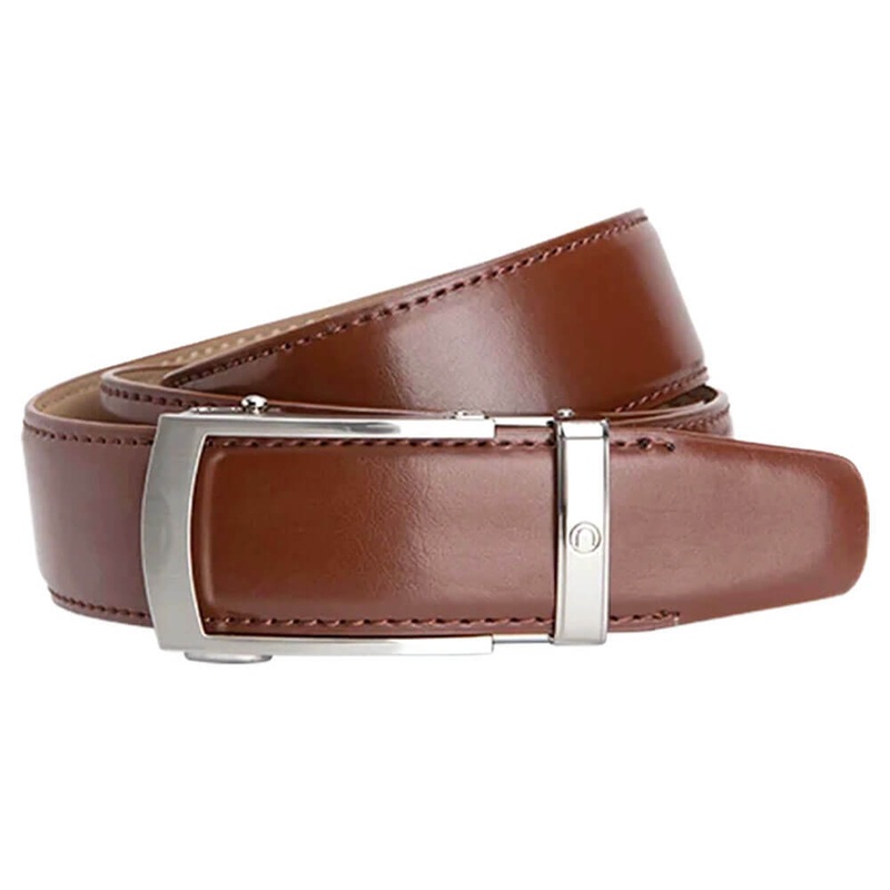 Nexbelt Vetica Dress Ratchet Golf Belt Brown – 25 Men