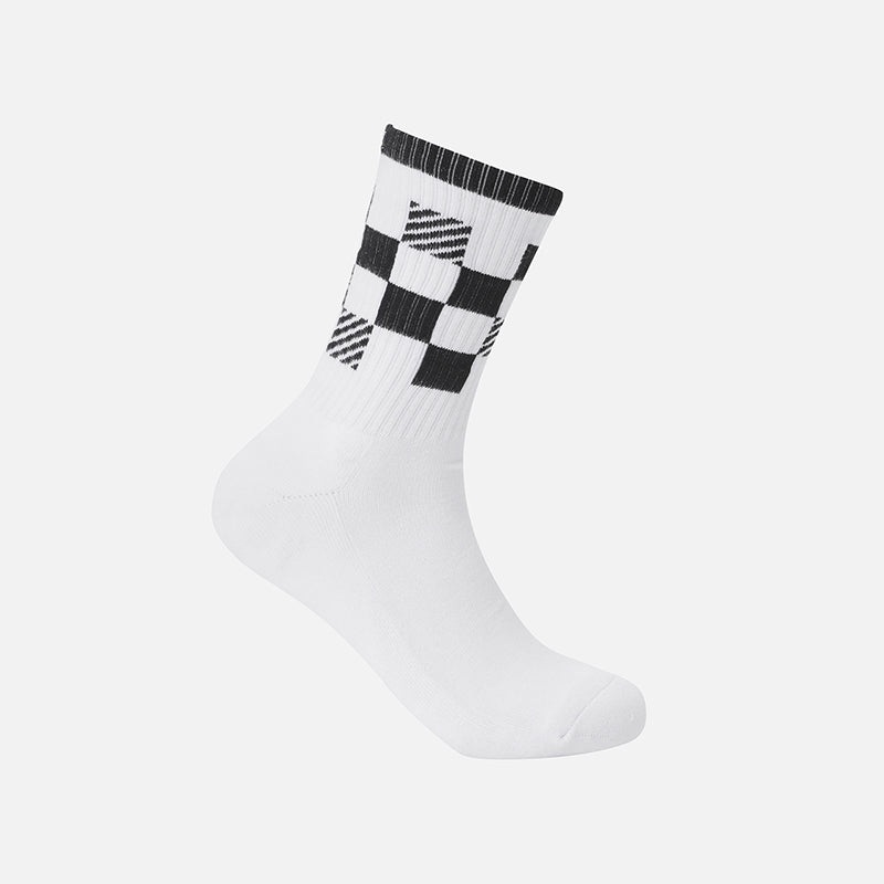 PXG KOREA MEN CHECK HIGH SOCKS