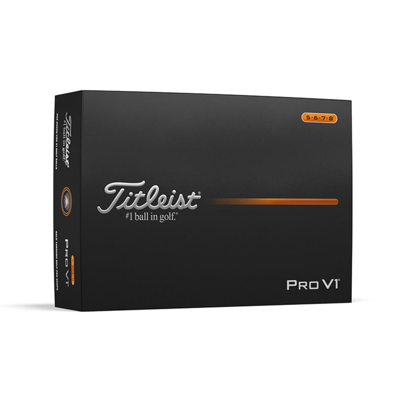 Titleist Pro V1 Golf Balls – White – High Numbers