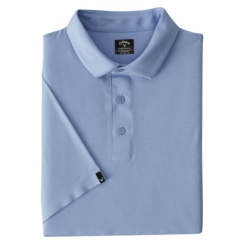 Callaway Premium Heather Soft Touch Golf Polo Chambray Heather – SS25 Men